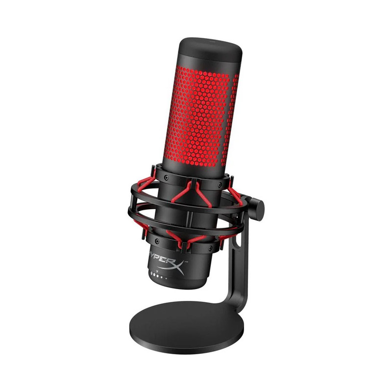 HyperX Quadcast Gaming/Streaming Microphone - Black & Red - ميكروفون